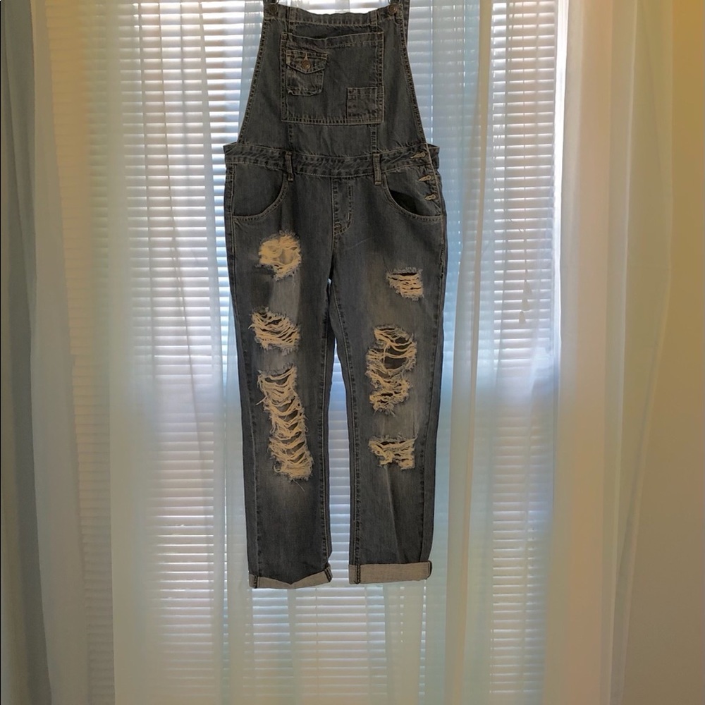 Machine Brand Denim Overalls